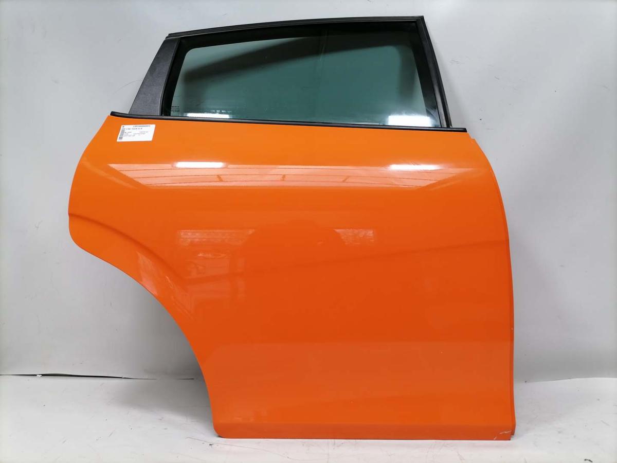 Seat Leon 1P original T&uuml;r hinten rechts LP2C Leuchtorange Rohbau Bj.2009